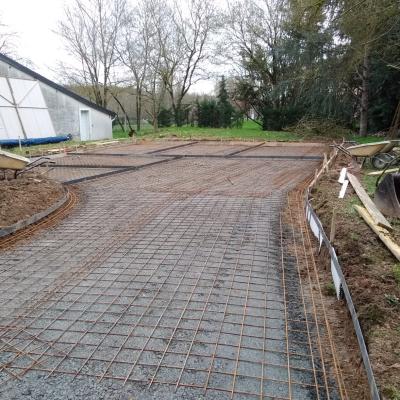Chemin accés en béton  1