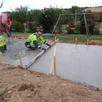 Réalisation dallage béton