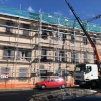 Echafaudage pour réfection de toiture